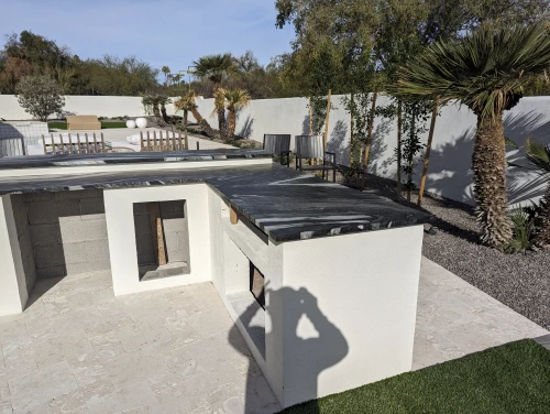 Natural Stone outdoor bbq