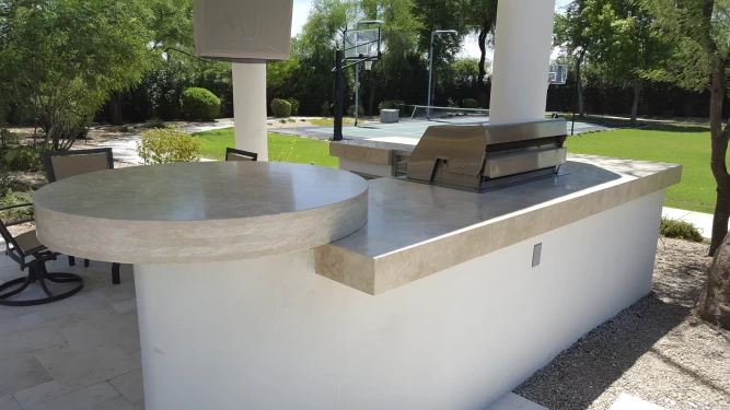 Natural Stone outdoor BBQ